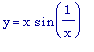 y = x*sin(1/x)