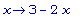 proc (x) options operator, arrow; 3-2*x end proc