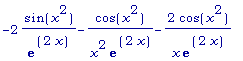 -2*sin(x^2)/exp(2*x)-cos(x^2)/(x^2*exp(2*x))-2*cos(...