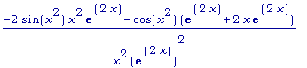 (-2*sin(x^2)*x^2*exp(2*x)-cos(x^2)*(exp(2*x)+2*x*ex...