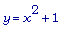 y = x^2+1