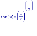 tan(x) = (3/2)^(1/3)