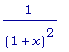 1/((1+x)^2)
