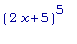(2*x+5)^5