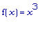 f(x) = x^3