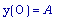 y(0) = A