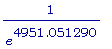 1/(e^4951.051290)