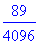 89/4096