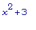 x^2+3