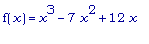 f(x) = x^3-7*x^2+12*x