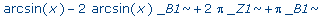 arcsin(x)-2*arcsin(x)*_B1+2*Pi*_Z1+Pi*_B1