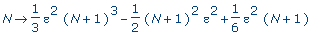 proc (N) options operator, arrow; 1/3*epsilon^2*(N+...